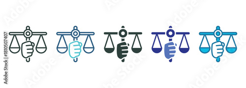 Integrity Icon Set Multiple Style Of