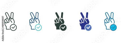 Promise Icon Set Multiple Style Of