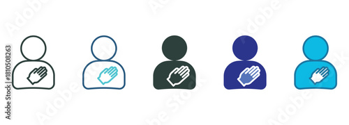 Sincerity Icon Set Multiple Style Of