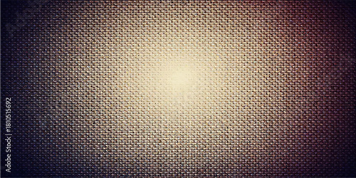 Gold metal background with halftone circle grid pattern texture effect and yellow light element design