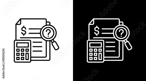 Investigate White Icon Set Design