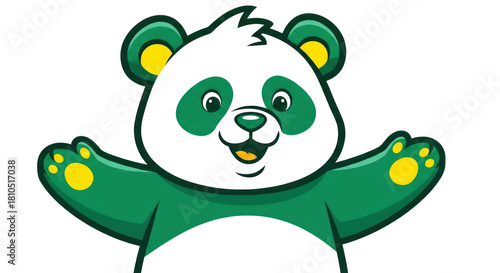 Green Bear Cartoon