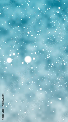 Snowfall Background Loop. 4K Ultra HD