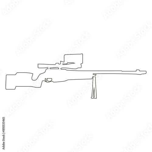 Sniper Rifle Outline