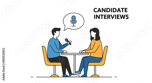 Candidate Interview Illustration