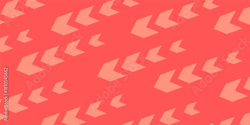 Pink abstract background with down arrow pattern. Design for banners, posters, social media.