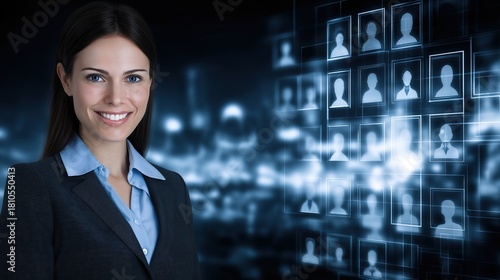 corporate social media background, job search, hiring professional IT technology