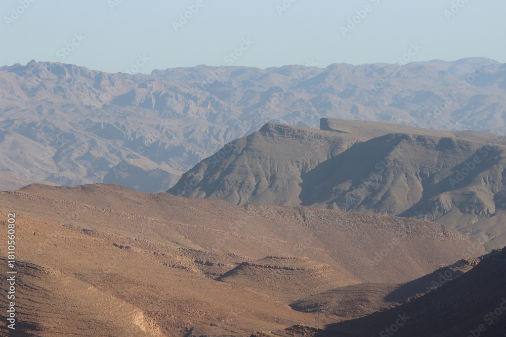 Naklejka premium Mountains between Agdz and Ait Saoune in Morocco