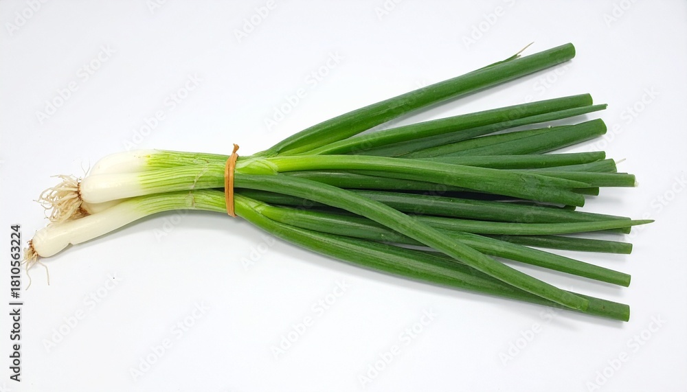 Fototapeta premium Fresh Green Onions Bundle, Spring Onions, Scallions, Vegetable