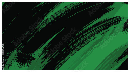 abstract green brush stoke background vector wallpaper