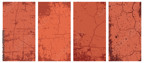 set of abstract brown grunge background vector wallpaper