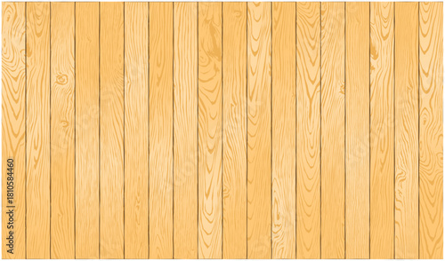 明るい木の板が縦に並んだ壁ベクター背景