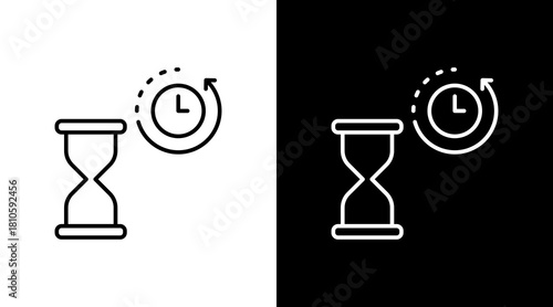 Countdown White Icon Set Design