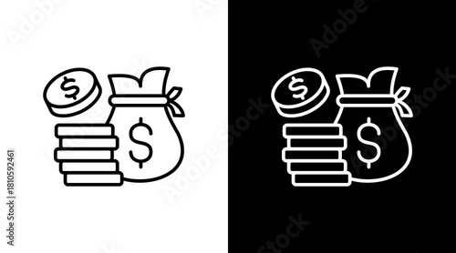 Prosperity White Icon Set Design