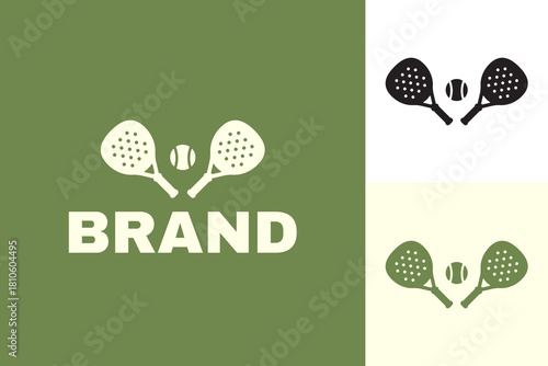 Padel Sport Vector Logo Template	