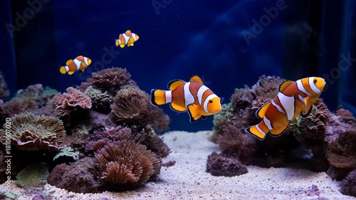 Coral reef in the sea