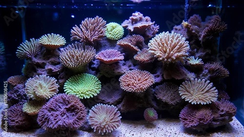 coral reef in aquarium