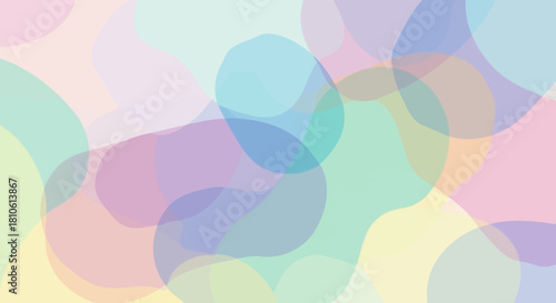 Soft pastel overlapping circles creating a calming abstract background