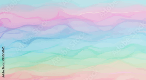 Soft pastel watercolor blend creating a calming and dreamy background