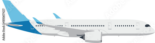 Modern Minimalist Airplane Aircraft Aeroplane Illustration Design Element