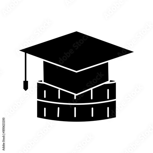 college savings icon, vector ilustration on white background