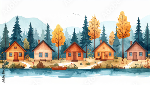 Bold Pastel Crayon Doodles of Picnic Items for Summer Flyer