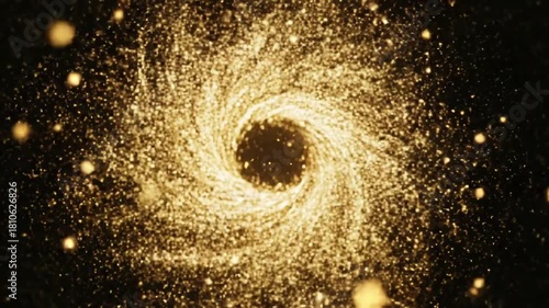 Green Screen 4k 3d golden glitter sparkling magic lights sparkle on black background intro animation birthday anniversary new year event christmas festival diwali logo reveals trail scene 2 with