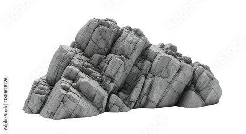 Heavy rock isolated on transparent background