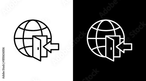 Gateway White Icon Set Design