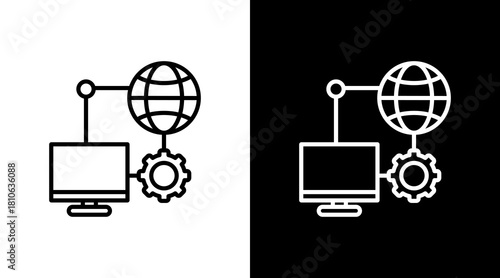 Snmp White Icon Set Design