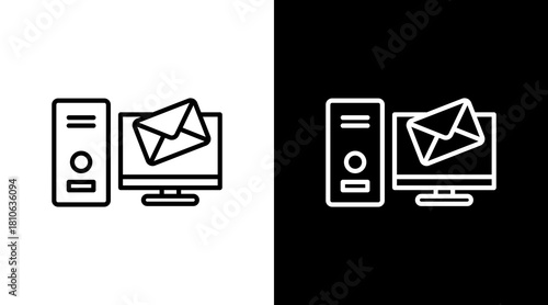 Pop3 White Icon Set Design