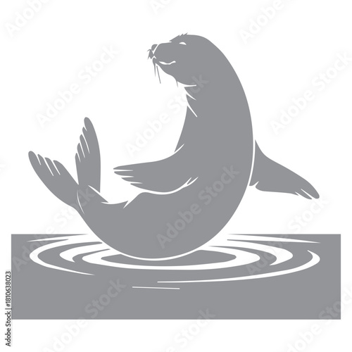 Seal in Water Icon