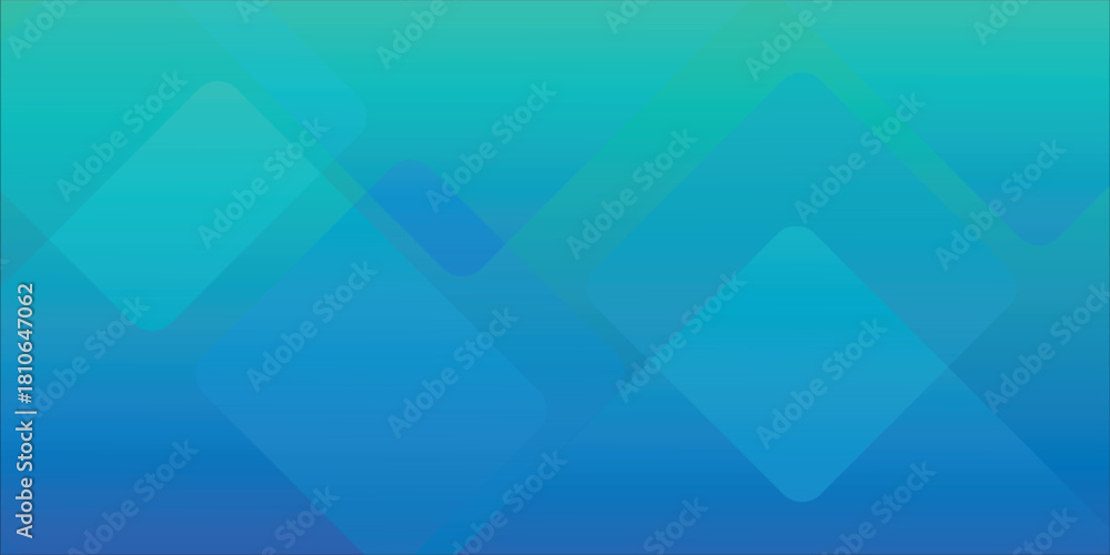 Fototapeta premium Abstract Blue Teal Gradient With Geometric Diamond Shapes For Modern Background And Design modern illustration