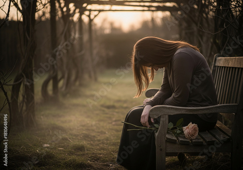lonely broken heart girl