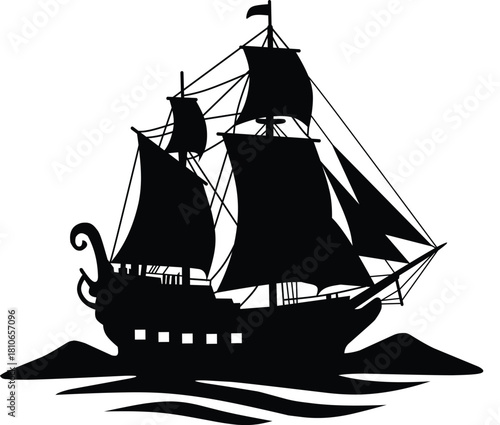 silhouette sailboat