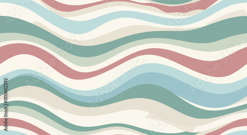 Abstract wavy pastel color pattern with flowing lines and gentle