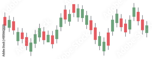 Economic downturn vector artwork featuring falling stock prices, candlestick trading chart, crypto market graph, and forex analysis useful for investment visuals and financial strategy graphics.