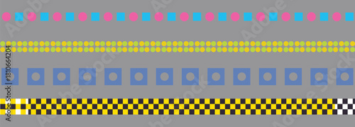 Abstract background with yellow stripes for a welcome notice sign at a country destination airport border control