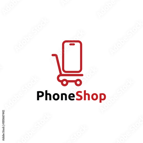 Phone Shop Logo Vector Simple Symbols