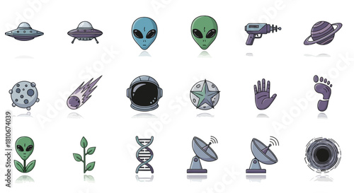 Out of this World A Collection of Space-Themed Icons for Design and Inspiration
