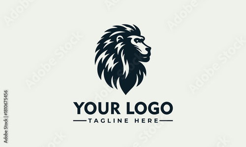 Majestic Monkey Head Vector Logo Illustration for Powerful Branding and Wild Animal Concepts