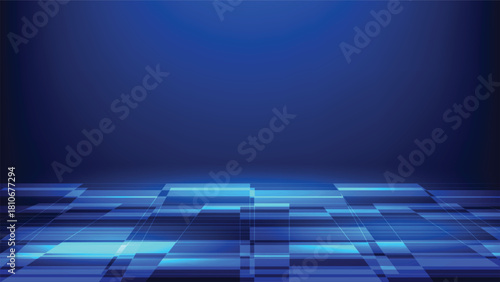 abstract futuristic background with blue glowing light and blank space