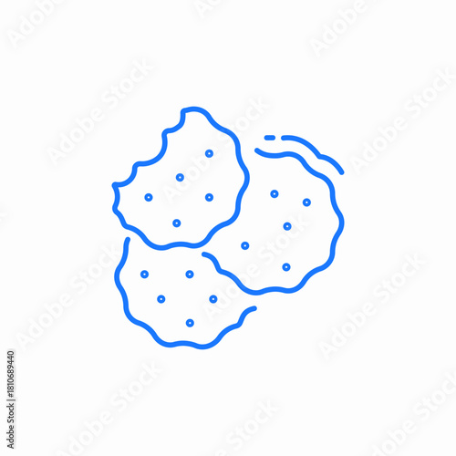 biscuits food icon sign vector