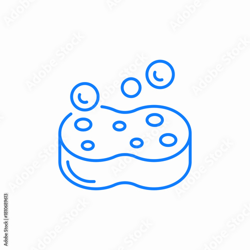 bubble sponge icon sign vector