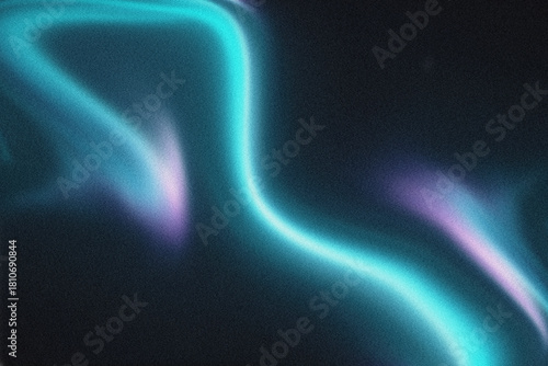 Dynamic Blue Teal Purple Gradient Waves with Textured Grain Effect Background