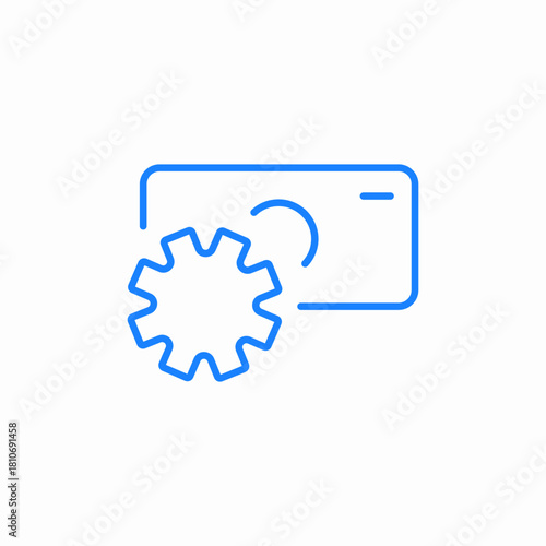 mobile phone service icon sign vector