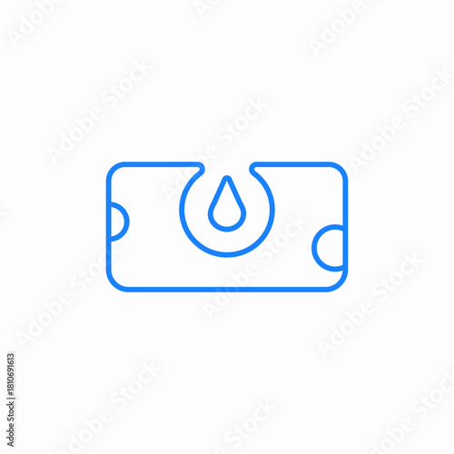 moisturizer or skin hydration icon sign vector