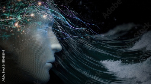 Real photo illustrating a human state of mind being shared on marketplaces, captured in high quality with sharp detail and expressive emotion.