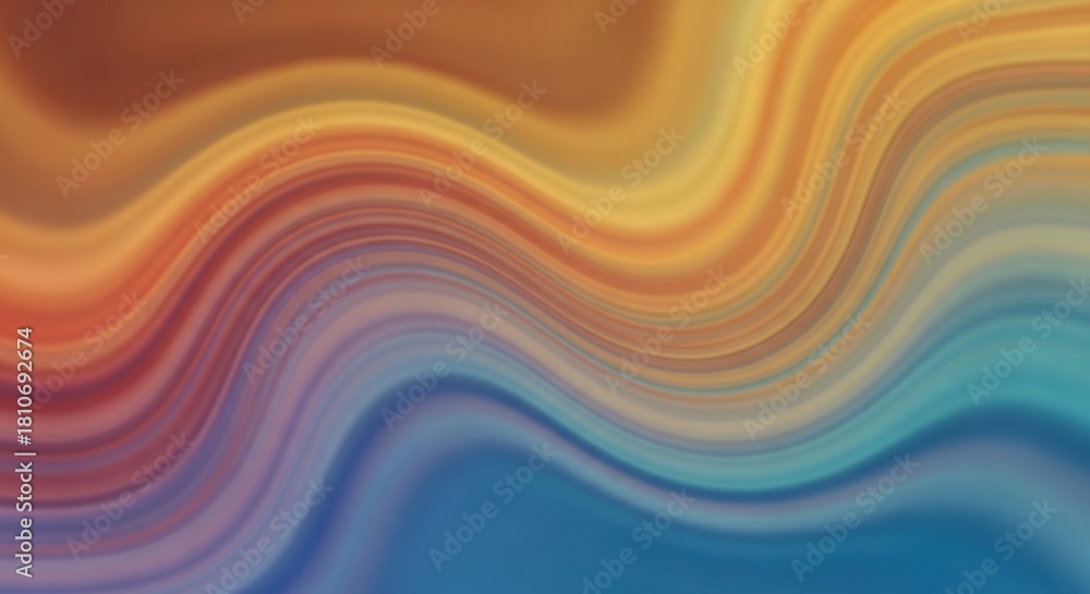 Obraz premium Vivid multicolored fluid abstract wave patterns creating dynamic visual effects