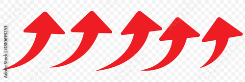 Curved arrow icons. curved arrows set. arrow symbol collection. vector